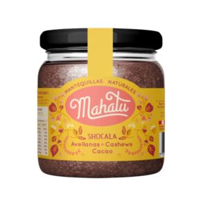 Shocala, Crema Untable de Avellanas, Cashews y Cacao. Mantequillas Naturales Mahatu